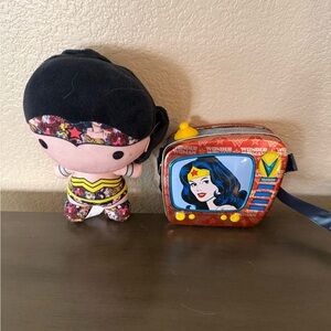 Wonder Woman Plush & Lunch Box Bundle DC Comics Cute Collectible Set
